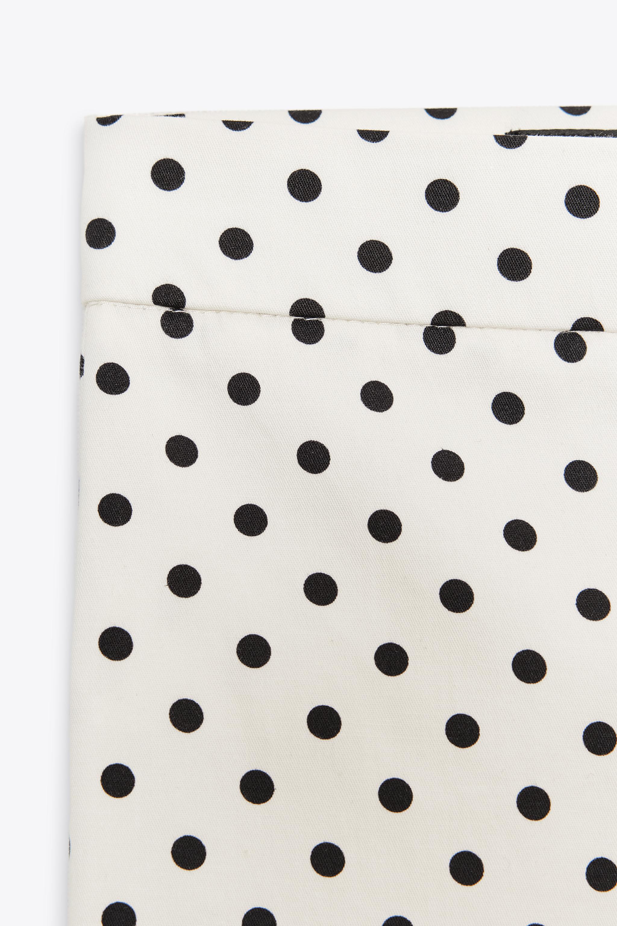 POLKA DOT MINI FLARE PANTS